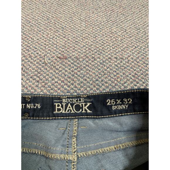 Buckle Black Dark Wash Skinny Jeans 25 - Picture 6 of 6